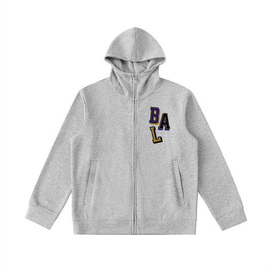Heir "BAL" Baltimore Football Zip-Up Hoodie