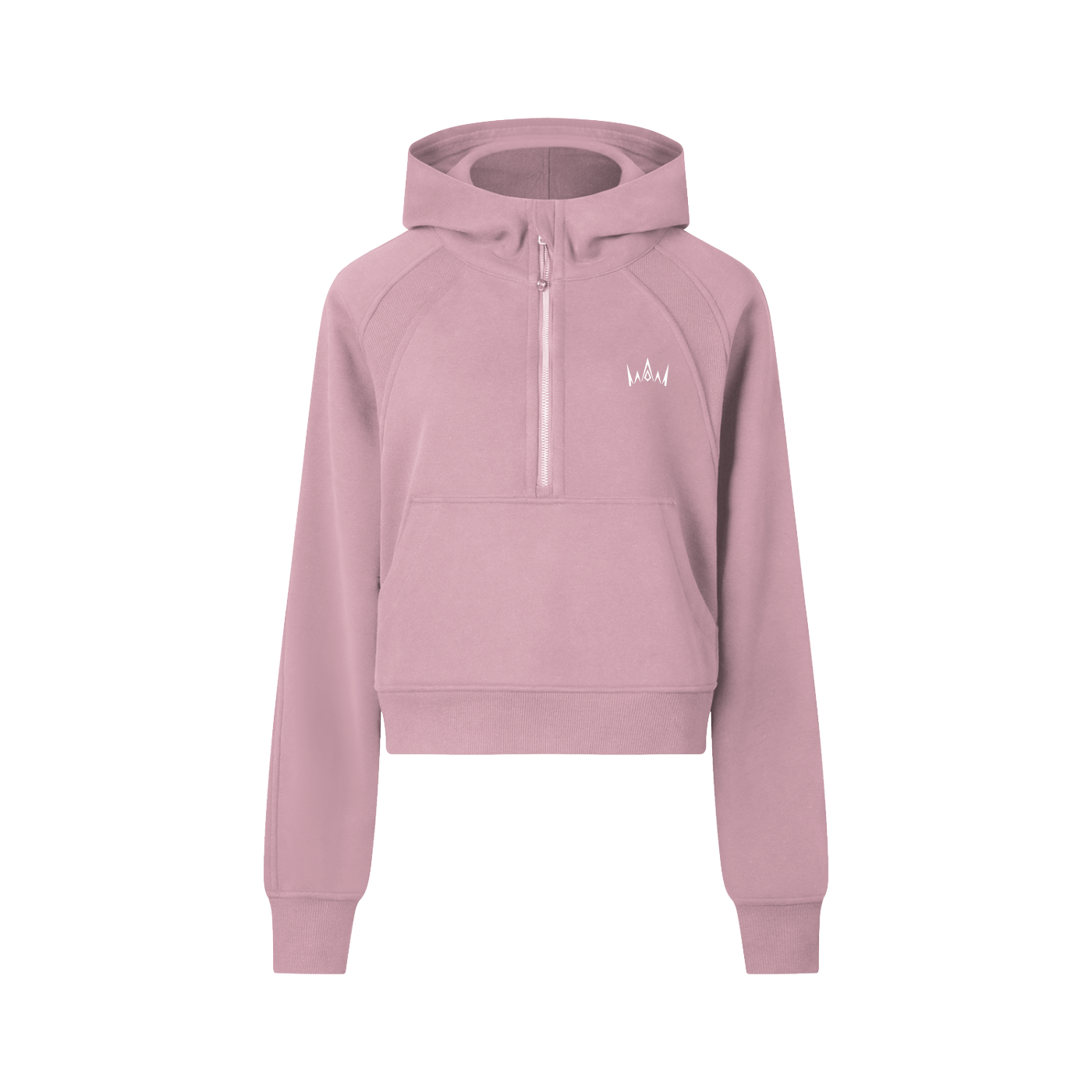Heir Cropped Half-Zip Hoodie
