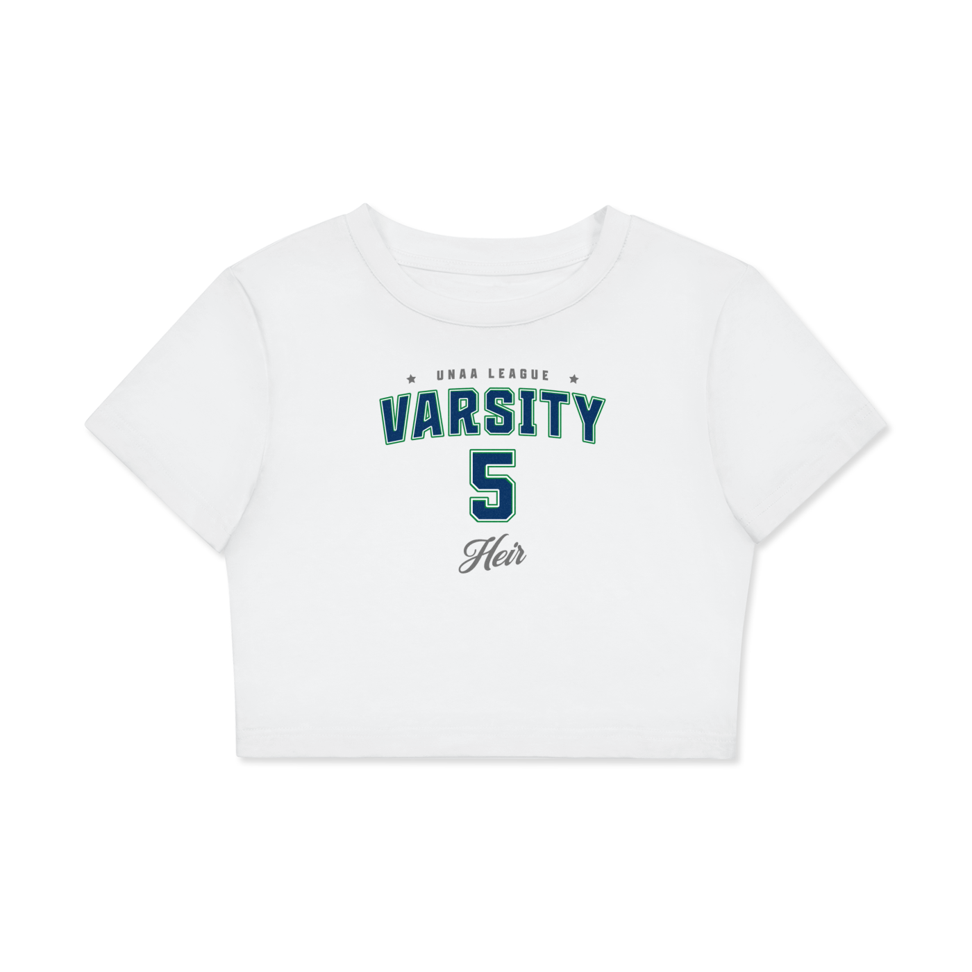 Heir Varsity Crop Tee