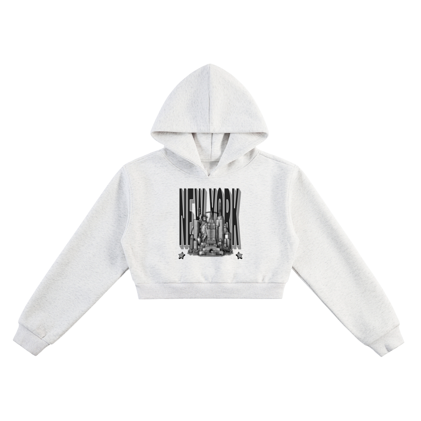 Heir New York Cropped Hoodie