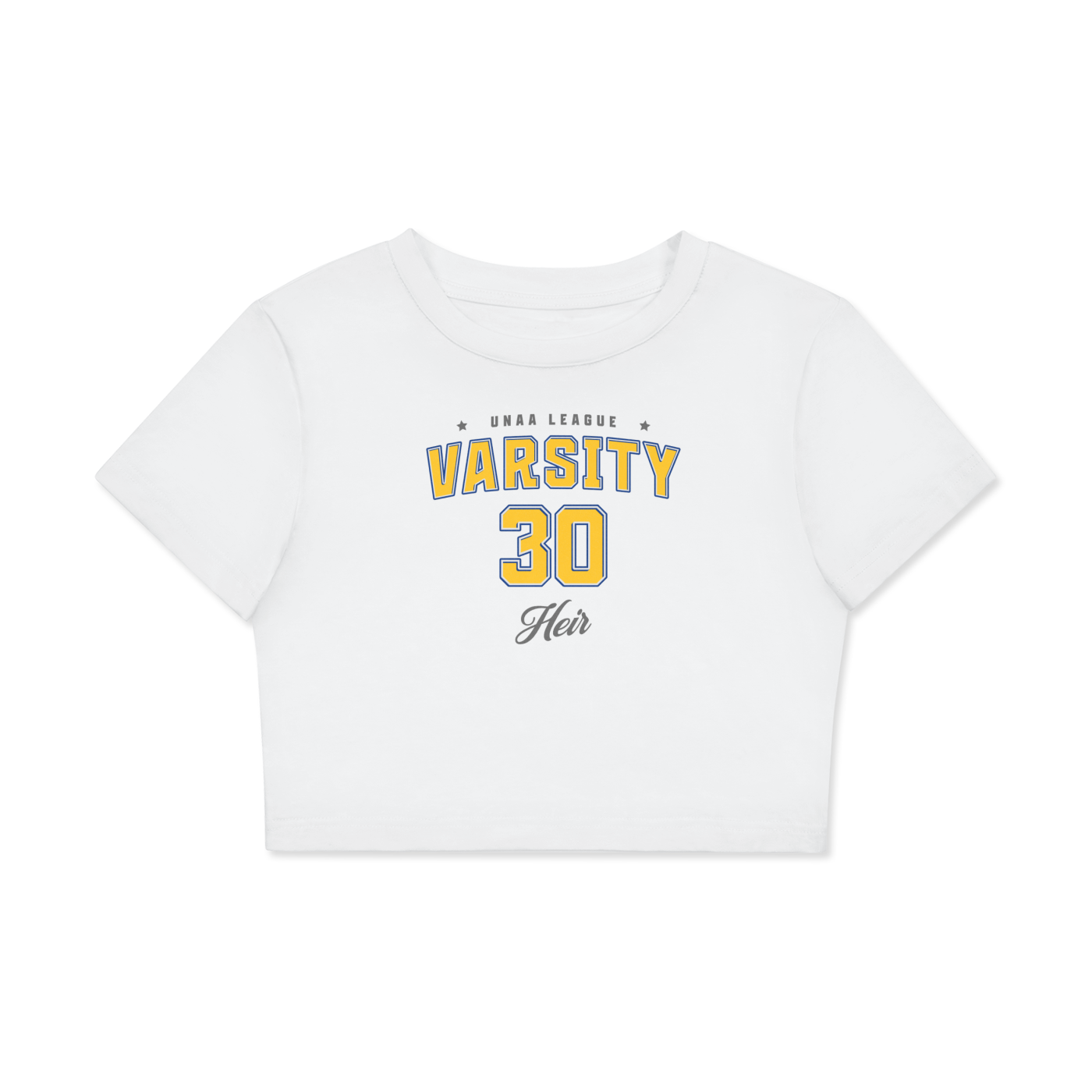 Heir Varsity Crop Tee
