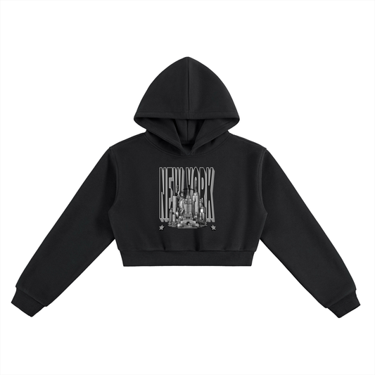 Heir New York Cropped Hoodie