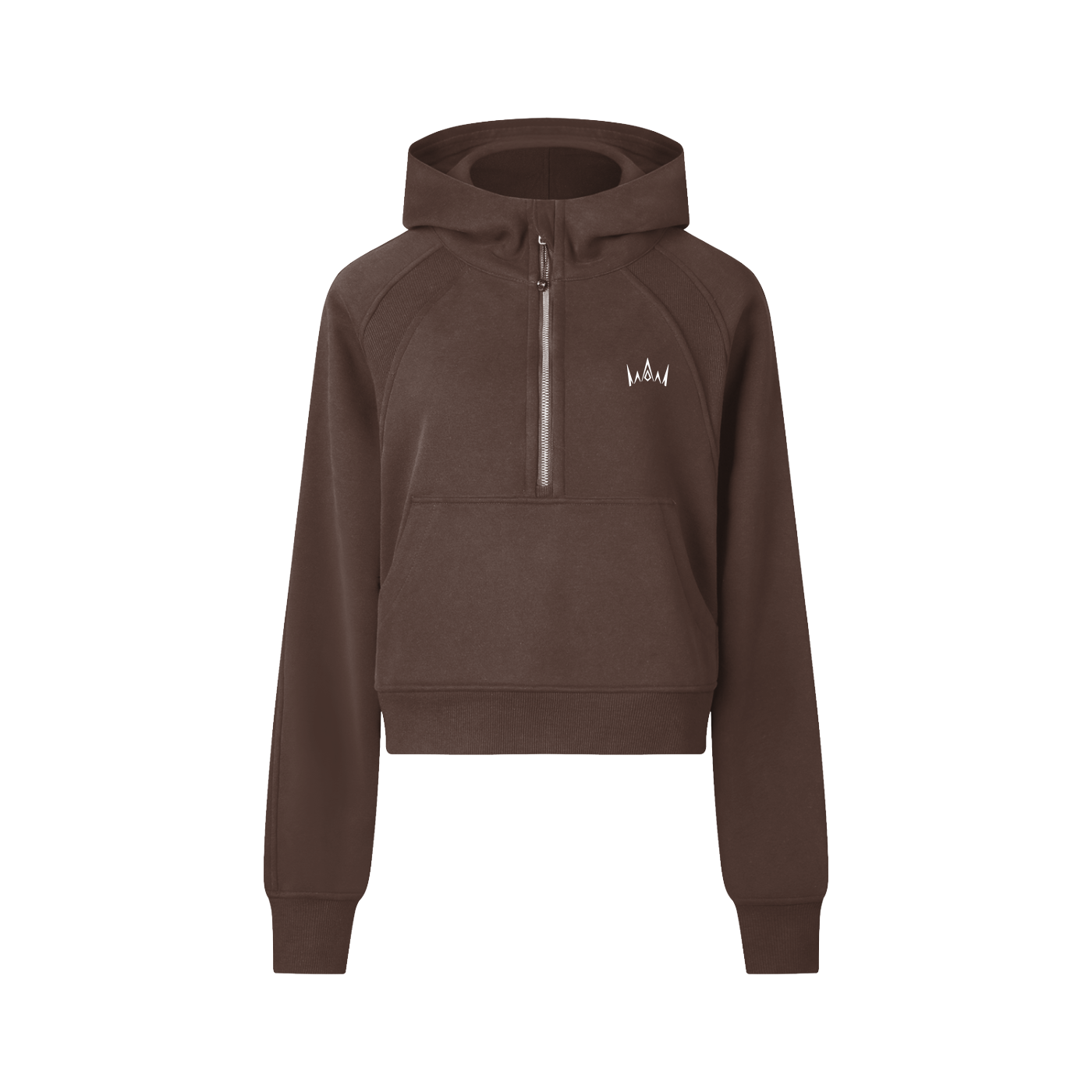Heir Cropped Half-Zip Hoodie