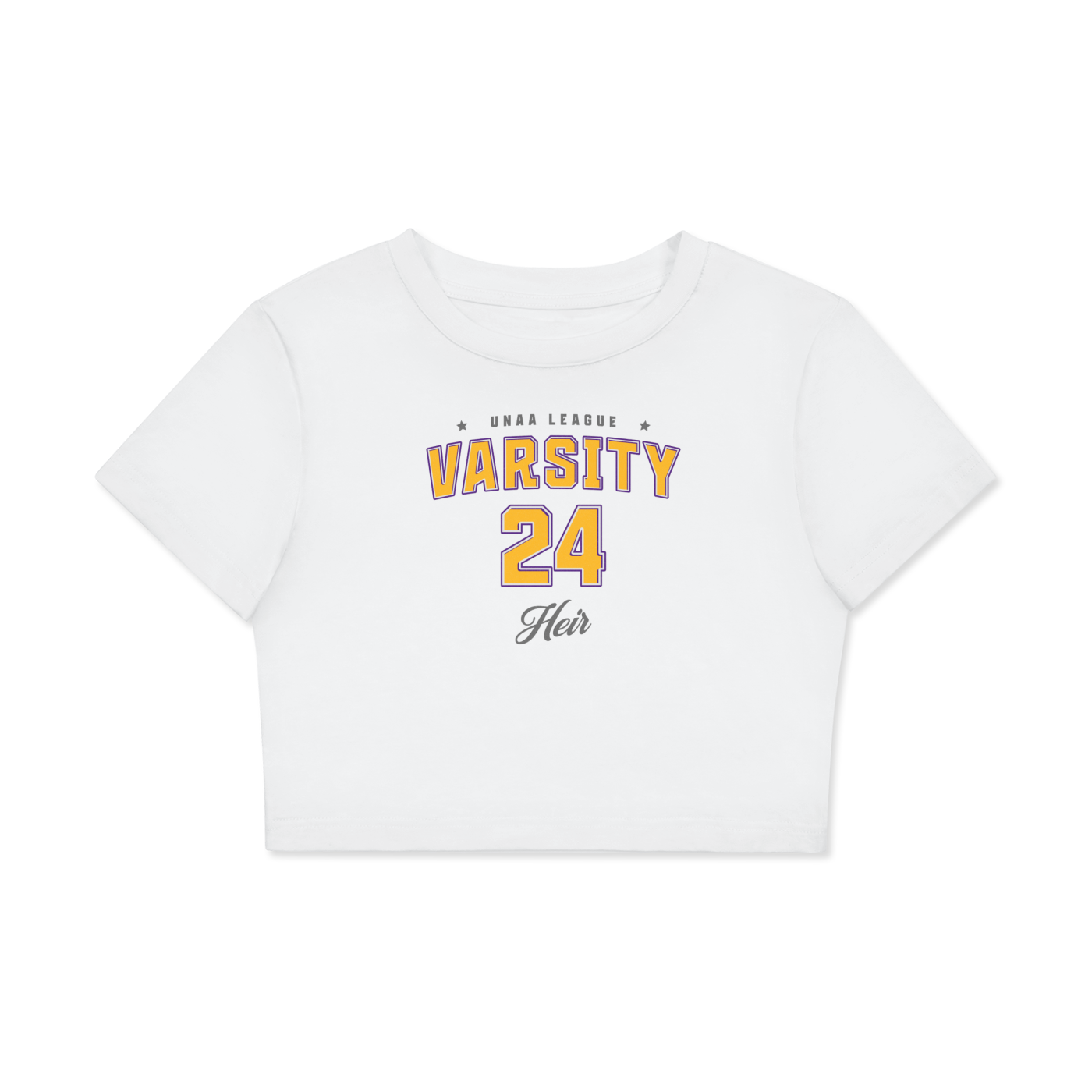 Heir Varsity Crop Tee