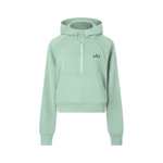 Heir Cropped Half-Zip Hoodie