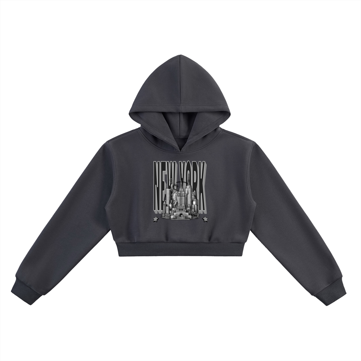 Heir New York Cropped Hoodie