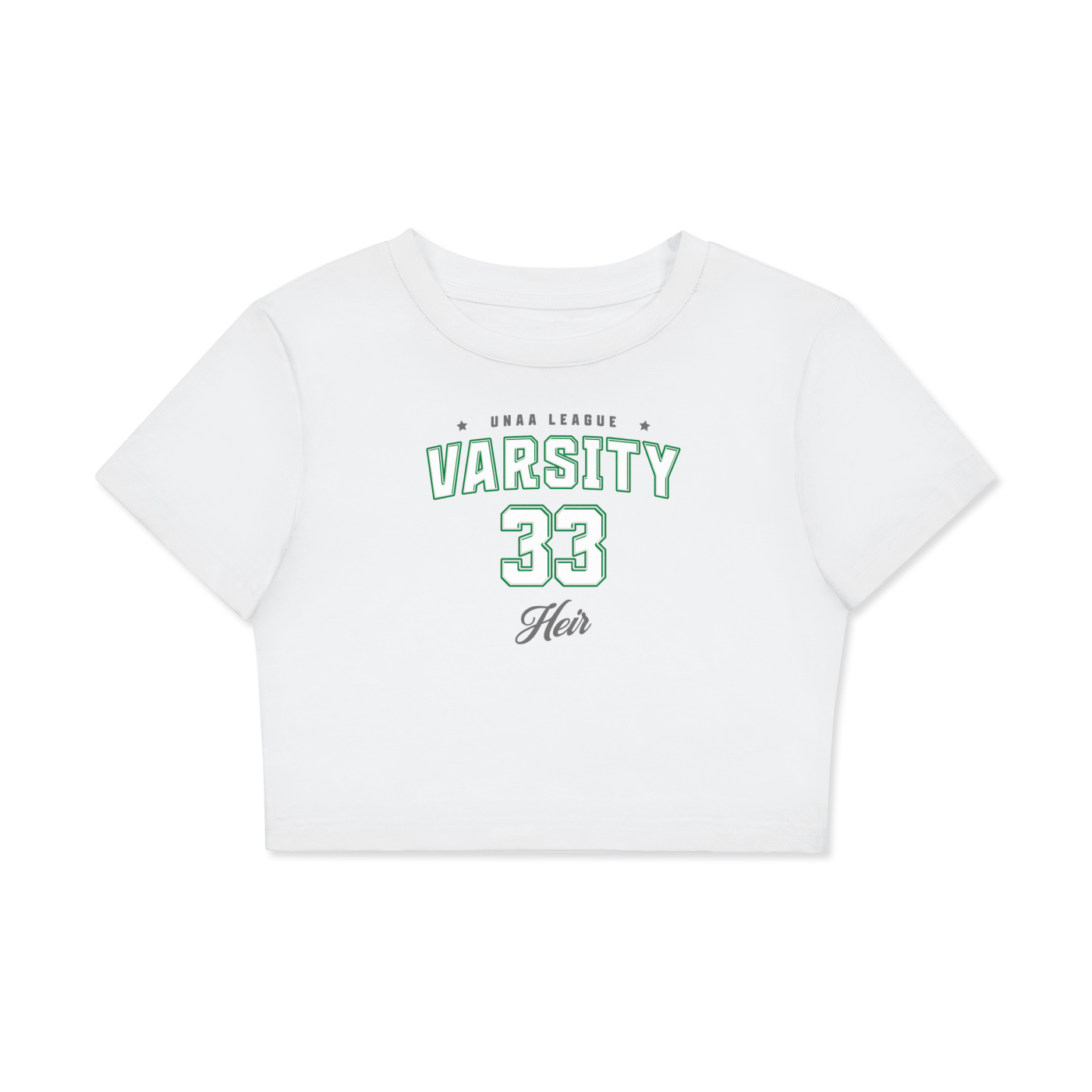 Heir Varsity Crop Tee