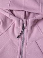 Heir Cropped Zip-Up Hoodie