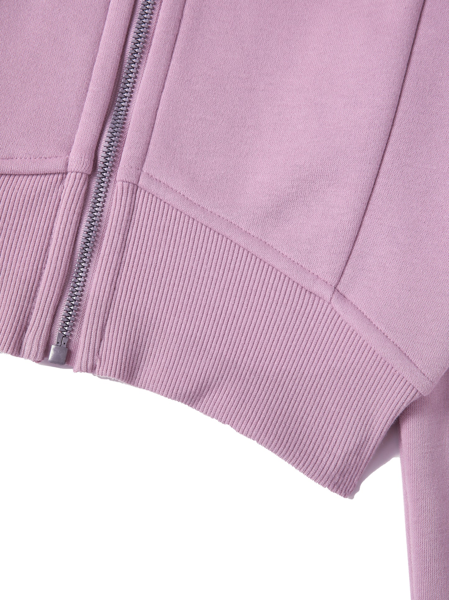 Heir Cropped Zip-Up Hoodie